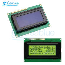 Módulo LCD para Arduino, pantalla LCM amarilla/azul con retroiluminación LED, DC 5V, 1604, 16x4, 16x4 2024 - compra barato