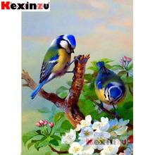 2020 New Full 5D DIY Square/Round Drill Diamond Painting "Bird and flower" 3d Diamond Embroidery Cross Stitch Decor Gift K@0044 2024 - buy cheap