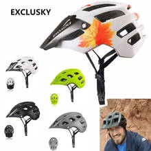 Excelusky capacete de trilha mtb, tamanho 56 a 61cm, proteção de segurança para bicicleta, ciclismo de estrada e mountain bike, trilha xc 2024 - compre barato