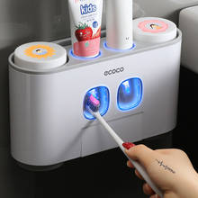 Dispensador de pasta de dientes de pared para baño, exprimidor automático de pasta de dientes, soporte de almacenamiento 2024 - compra barato