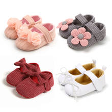 Baby Girl Shoes Newborn Toddler Winter Autumn Cute Princess Dress Flower Indoor Cotton Soft Anti-Slip Sole Crib Moccasins Shoes 2024 - buy cheap