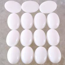 16x12MM Oval CAB Cabochon Natural Beads White Porcelain Stone For Jewelry Making Necklace Pendant Bracelet Earrings 10Pcs K1556 2024 - buy cheap