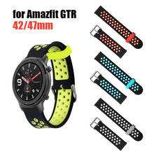 Watch Band for Amazfit GTR 47mm 42mm Silicone Wrist Strap for Huami Amazfit Stratos 3 2 2S Pace GTS Bip S U Bracelet 22/20mm 2024 - buy cheap