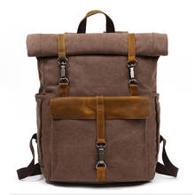 2021 винтажные дорожные сумки для мужчин, новый холщовый рюкзак, рюкзак для багажа, повседневные школьные сумки, рюкзаки для ноутбука 2024 - купить недорого