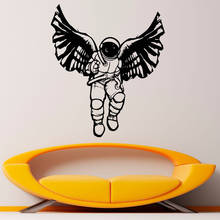 Cosmonaut-calcomanía de alas para pared, pegatina de vinilo para murales, decoración Interior de dormitorio y hogar, póster C313 2024 - compra barato