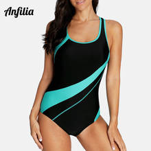 Anfilia One Piece Women Sports Swimsuit Sports Swimwear Padded Bikini Backless Beach Wear Bathing Suits Monokini 2024 - buy cheap