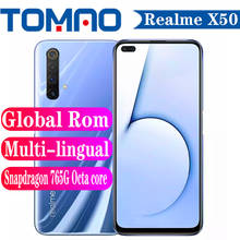 In Stock Global ROM Realme X50 5G Mobile Phone 6.57" 8GB+128GB Snapdragon 765G Android 10 Camera 64MP Flash Charge 4200mAh NFC 2024 - buy cheap