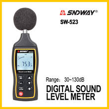 SNDWAY medidor de nivel de ruido de sonido Digital LCD precisión Medidor de nivel de sonido Digital prueba de ruido de retroiluminación SW-523 2024 - compra barato