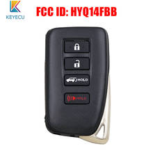 Keyecu keyless-go smart rmote chave 4 botões pedir 314.3mhz para lexus suv 2017-2019 fcc id: hyq14fbb, p/n: 89904-0e160 2024 - compre barato