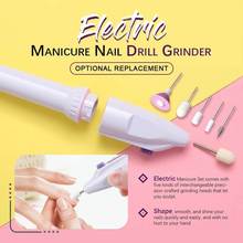 Mini Electric Nail Drill Apparatus for Manicure Gel Cuticle Remover Pedicure Machine Milling Drill Bits Set Polishing Cutters 2024 - buy cheap
