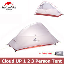 Naturehike Ultralight Cloud Up Series 1 2 3 Person Tent Double-layer Backpacking Tent with Mat NH15T001-T NH15T002-T NH15T003-T 2024 - buy cheap