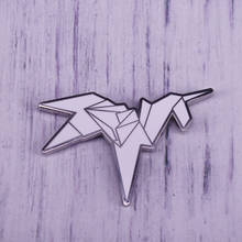 y White Origami Unicorn Lapel pin 2024 - buy cheap