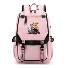 Anime BEASTAR Nylon Travel Backpack Large School Bags Cartoon Bookbag USB Charging Laptop Bagpack Girls Waterproof Rugzak 2024 - buy cheap