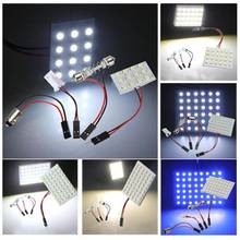 12/24/36/48 LED 3528 SMD Car Light Panel T10 Festoon BA9S Adapter 2024 - buy cheap