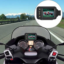 Gravador dvr para condução em motocicleta, câmera com gravador de visão noturna, à prova d'água, lente dupla, com gravador 2024 - compre barato