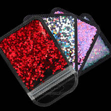 Lantejoulas holográficas para arte de unhas, 4 sacos, dia dos namorados, amor, doce, coração, glitter, flocos, brilhante, acessórios para manicure 2024 - compre barato