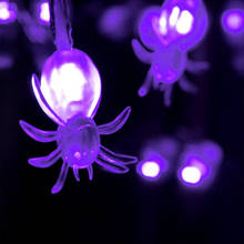 10LEDS led string lights with holiday decoration lamp Spider Strings Halloween Ghost Festival Decorative lights outdoor lighting 2024 - buy cheap