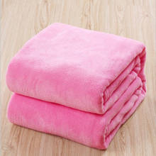 Коралловое флисовое фланелевое одеяло s для кроватей из искусственного меха, норка, однотонное покрывало для дивана, мягкое теплое зимнее клетчатое плюшевое одеяло 2024 - купить недорого