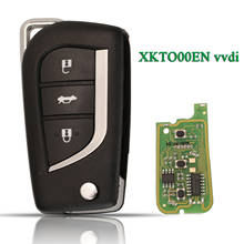 Llave de coche inteligente con Control remoto Universal, 3 botones, XKTO00EN, con cable, para Toyota VVDI 2024 - compra barato