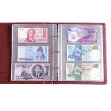 1 Sheet 3 Pockets Album Pages Paper Money Bill Note Currency Holder Collection 2024 - buy cheap