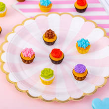 6pcs/lot Mini Flower cake Mini Eraser Rubber Office and Study Eraser kids Gift 2024 - buy cheap