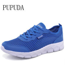 PUPUDA Light Running Shoes Mesh Casual Men's Sneaker comfortable Non-slip Wear-resistant Outdoor Walking Men Sport Shoes Sneaker 2024 - buy cheap