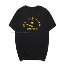 Забавная пустая футболка с кофеином, летняя Мужская хлопковая футболка с коротким рукавом и надписью «Need coffeine», Мужская футболка, футболки 2024 - купить недорого