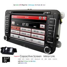 Radio con GPS para coche, reproductor con DVD, 7 pulgadas, 2Din, estéreo, Bluetooth, SWC, RDS, Mirror Link, para VW, Golf, Polo, Jetta, Touran, Mk5, Mk6, Passat B6 2024 - compra barato