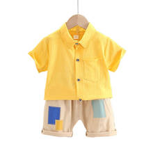 Calções de algodão para crianças, roupas para meninos e meninas, vestes esportivas casuais 2024 - compre barato