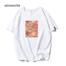 MOINWATER Camisetas de algodón de moda para mujeres camisetas casuales de cuello redondo de manga corta para mujeres cómodas blancas y negras Camisetas MT1985 2024 - compra barato