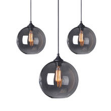 Nordic 6 Colors Round Ball Glass Hanging Lamp Retro Industrial Wind E27 Pendant Light For Kitchen Restaurant Bar Apartment Cafe 2024 - buy cheap