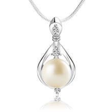 Simulated Pearl Pendant Necklace Fashion Crystal Rhinestone Drop Long Chain For Women Birthday Gift Trend Jewelry Accessories 2024 - buy cheap