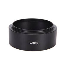 52mm Long Metal Lens Hood For Canon For Nikon For Olympus For Pentax For Fujifilm Camera Lens 2024 - buy cheap