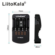 Liitokala carregador de bateria, carregador de pilhas aa aaa 9v ni-mh ni cd de parede para mesa de viagem 2024 - compre barato