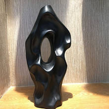 Vaso de furo de árvore estilo nórdico casa decoração vaso moderno e minimalista vaso de cerâmica flores secas 2024 - compre barato