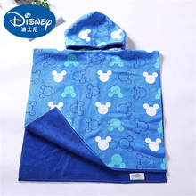Disney-Toalla de baño con capucha para niños y niñas, paño de baño con capa de Minnie, Mickey mouse 2024 - compra barato