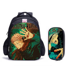 16 Inch Jujutsu Kaisen Yuji Children School Bags Boys Girls Daily Travel Backpack Cartoon Mochila School Gifts 2024 - buy cheap