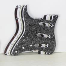 Pickguard de guitarra lançamento com a mão esquerda, placa de arranhar sss para 11 orifícios st, 6 cores para escolher 2024 - compre barato