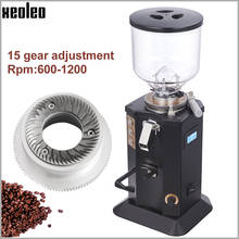XEOLEO Electric Coffee grinder Automatic Coffee Milling machine 74mm Flat Burr Coffee Miller 15 Steps adjustable 110/220V 2024 - buy cheap