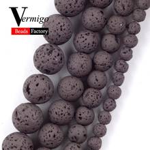 4mm-10mm Natural Dark Brown Hematite Lave Stone Round Beads for Jewelry Making Handmade Diy Women Men Jewellery Wholesale 2024 - buy cheap