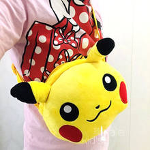 Game Anime Pokemon Detective Pikachu Plush Crossbody Backpack For Children 24*24cm Kawaii Birthday Presents For Children 2024 - buy cheap