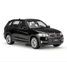 Welly-coche todoterreno BMW X5 para niños, vehículo modelo de coche fundido a presión, pantalla de juguetes de regalo, color negro/Blanco/gris, Metal, plástico, goma, 1:24, 1/24 2024 - compra barato