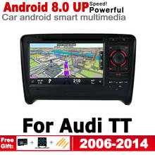 Reproductor Multimedia con GPS para coche, sistema estéreo, Android, DVD, navegador, para Audi TT 8J 2006 2007 2008 2009 2010 2011 2012 2013 2014 MMI 2024 - compra barato