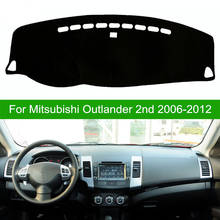 Car DashMat Dashboard Cover Mat Pad Interior Sun Shade Carpet Accessories For Mitsubishi Outlander 2006 2007 2008 2009 2010-2012 2024 - buy cheap