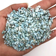 100g 3-5mm Natural Larimar Gravel Polished Rock Crystal Chip Stones crystal home decor 2024 - buy cheap