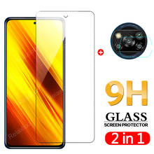 Cristal templado 2 en 1 para Xiaomi POCO X3, Protector de pantalla de lente de cámara NFC, cristal Protector para Xiaomi poco x3, nfc 2024 - compra barato