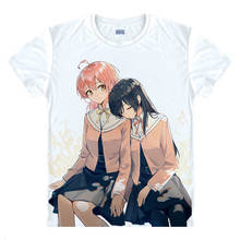 Camiseta manga curta estampada nanami touko koito yuu, camiseta masculina engraçada fashion para cosplay de anime 2024 - compre barato