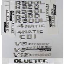 3D Chrome Letters For Mercedes Benz R55 R63 R250 R280 R300 R320 R350 R400 R420 R450 R500 R550 CGI CDI BLUETEC 4MATIC Emblems 2024 - buy cheap