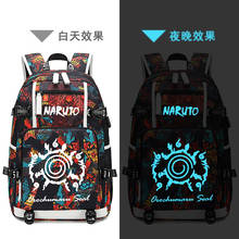 Mochila de Anime para estudiantes y escuela, bolso de hombro luminoso, para portátil, informal, para adolescentes, regalo de viaje 2024 - compra barato