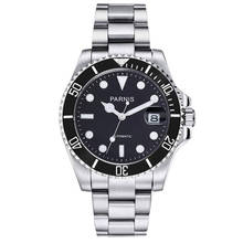 Parnis 40mm Luxury men's watch black dial luminous Sapphire glass ceramic bezel miyota 8215 movement Automatic watches 2024 - buy cheap